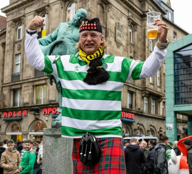 Celtic fan in Dortmund