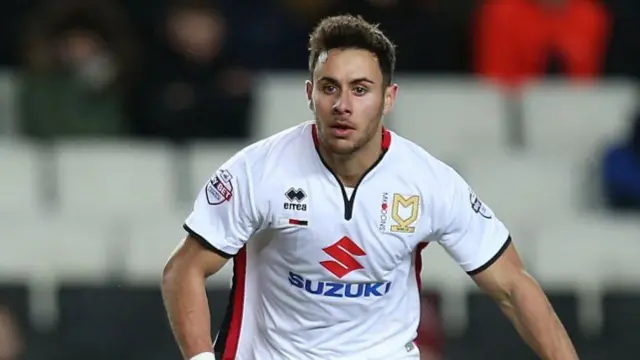 George Baldock playing for MK Dons