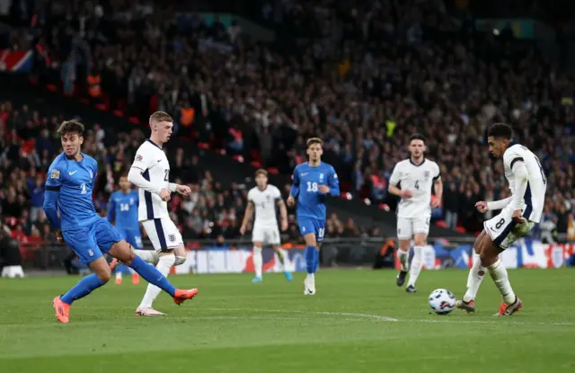 Jude Bellingham shooting for England