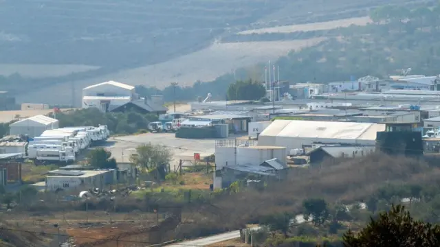 The base of the United Nations Interim Forces in Lebanon (UNIFIL) in Ebel El Saqi Marjeyoun District, southern Lebanon,