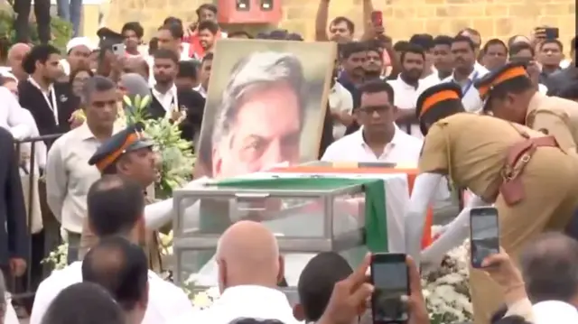 Tata's mortal remains in Mumbai