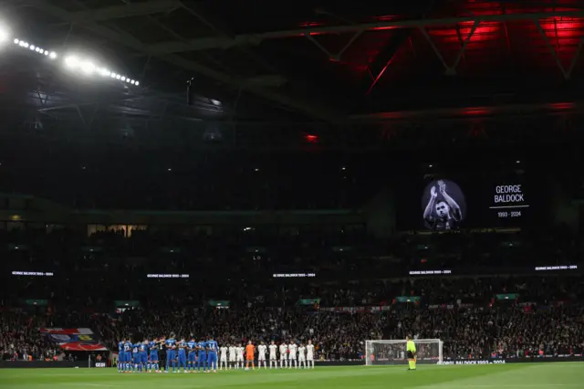 Minute silence for George Baldock