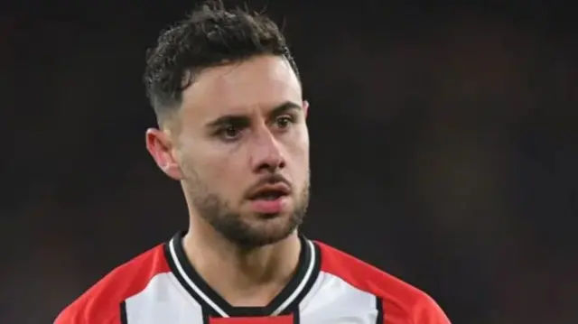 George Baldock while playing for Sheffield United