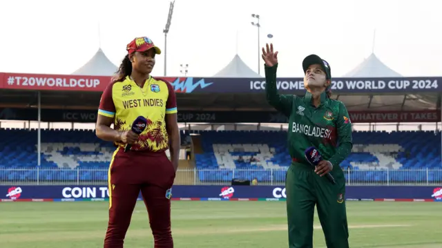 Nigar Sultana Joty tosses the coin