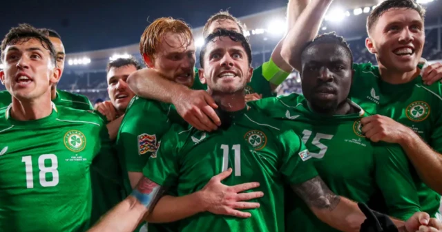 Republic of Ireland celebrate