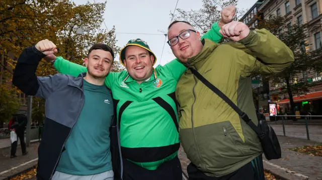 Sean Og, Eoin Kavanagh and Pearse Crane in Helsinki