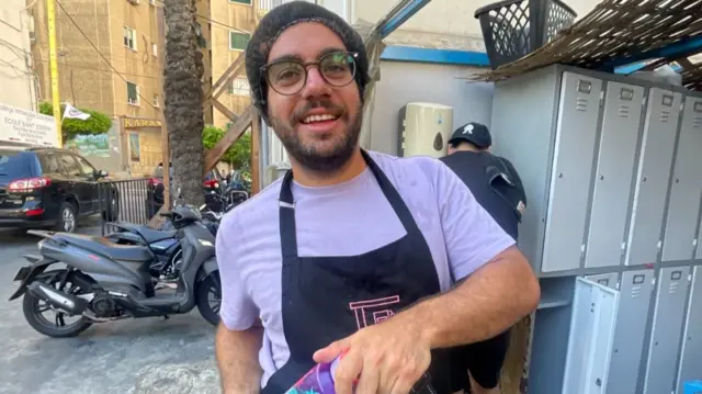 Anthony Saade has been preparing food for those arriving into Beirut