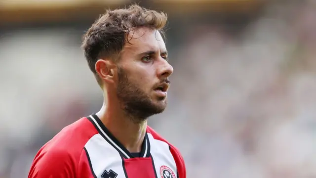 George Baldock while playing for Sheffield United