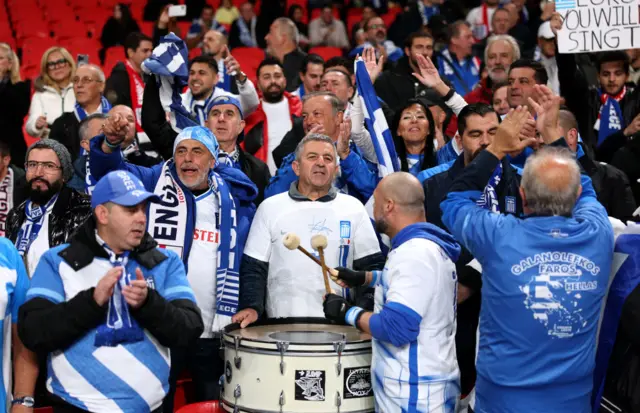 Greece fans