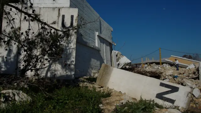 The UN site in south Lebanon where four peacekeepers were killed in 2006
