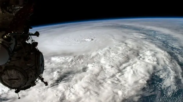 A view from Milton from aboard the International Space Station