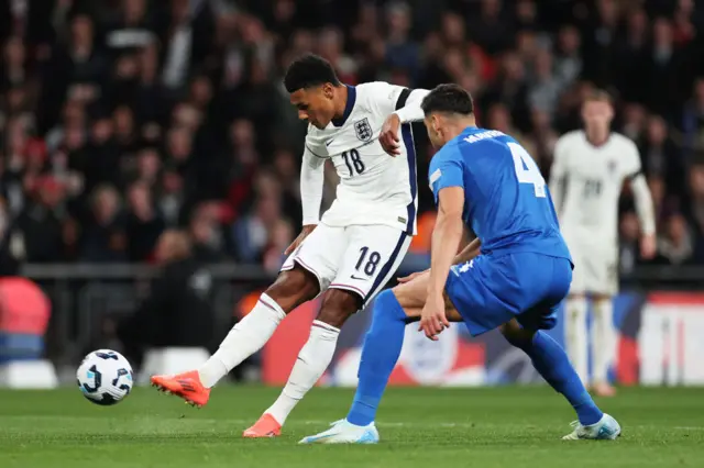 Ollie Watkins shoots for England