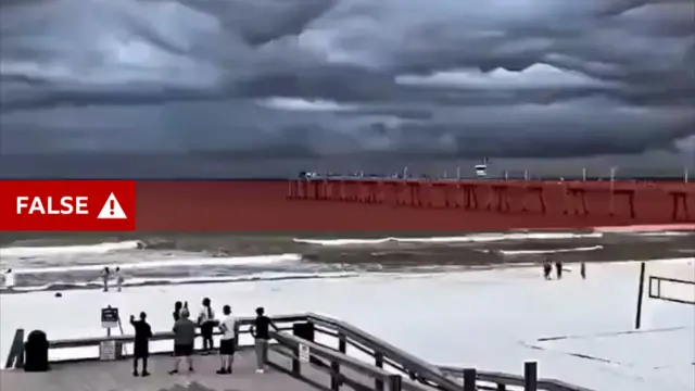 Image of a video shared more than three years ago, in June 2021, by a local resident who had managed to capture the phenomenon of asperitas clouds on camera