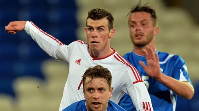 Gareth Bale in action against Iceland