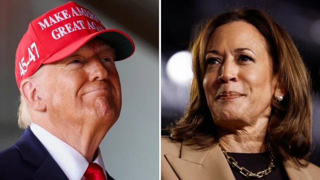 Donald Trump and kamala Harris