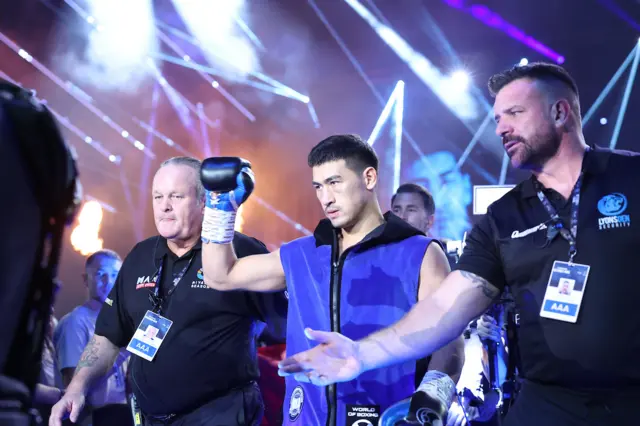 Dmitry Bivol making his ring walk