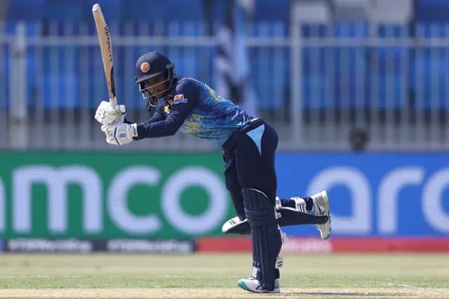 Vishmi Gunaratne of Sri Lanka bats