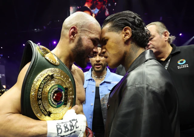 Chris Eubank Jr and Conor Benn face off