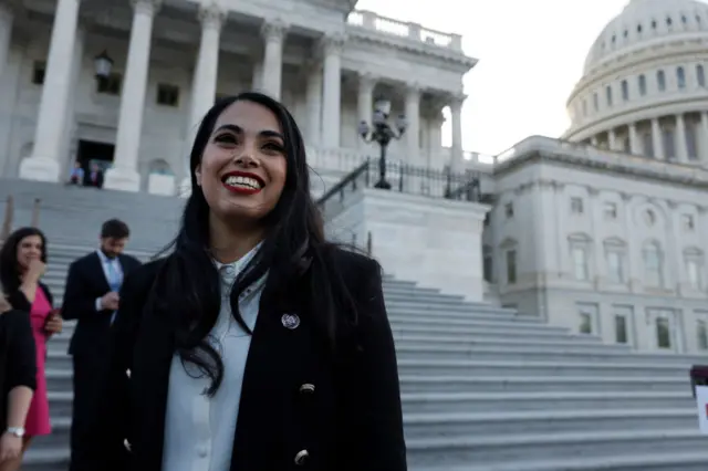 Mayra Flores photographed on the Capitol Hill