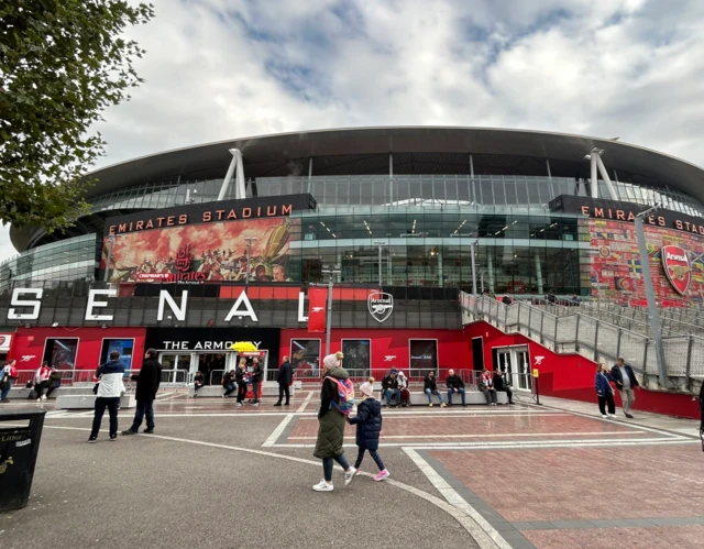 Emirates Stadium before kick-off