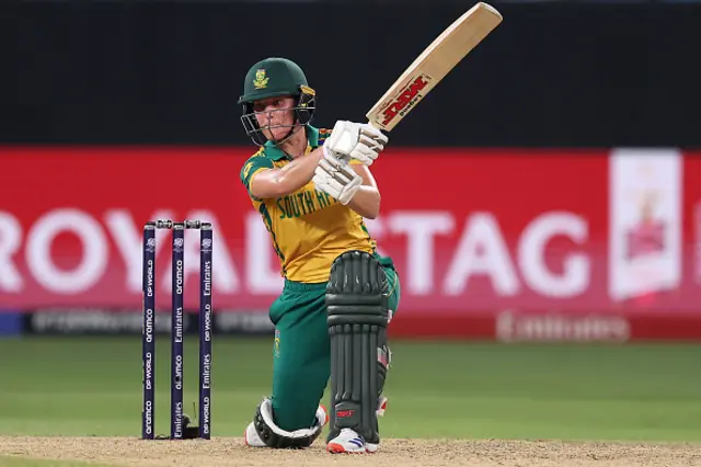 Anneke Bosch of South Africa hits a boundary