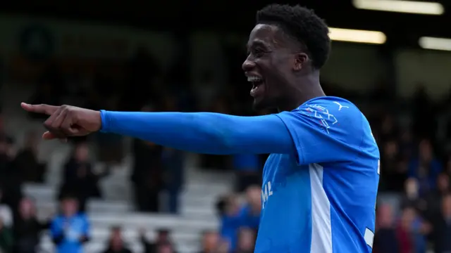 Peterborough goalscorer Emmanuel Fernandez