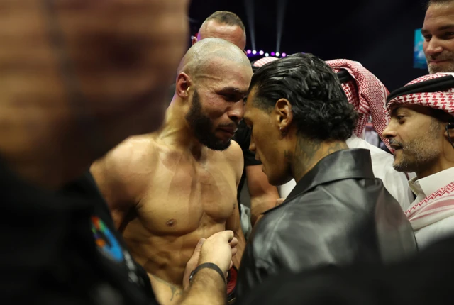 Chris Eubank Jr goes head to head with Conor Benn