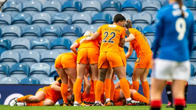 Glasgow City celebrate