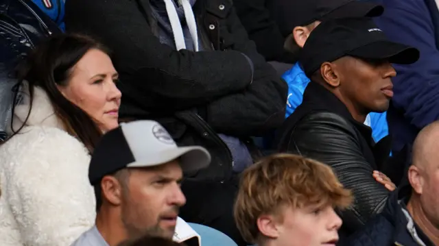 Ashley Young watches Peterborough v Rotherham