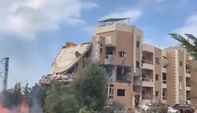 Image showing damaged building in Barja