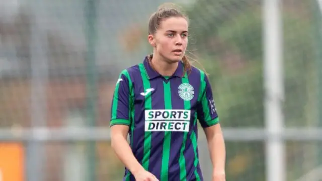 Eilidh Adams scored two in two first-half minutes for Hibs