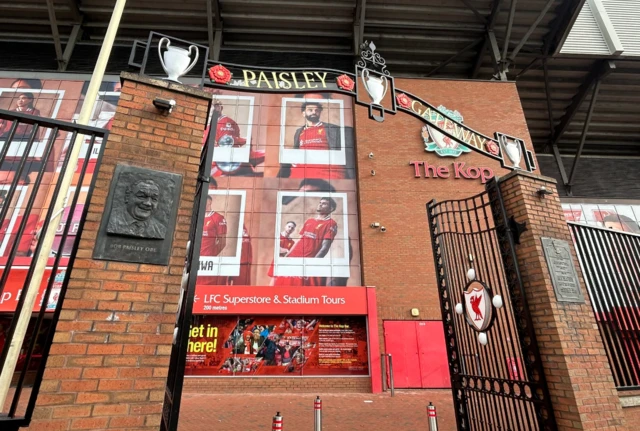 Paisley gates at Anfield