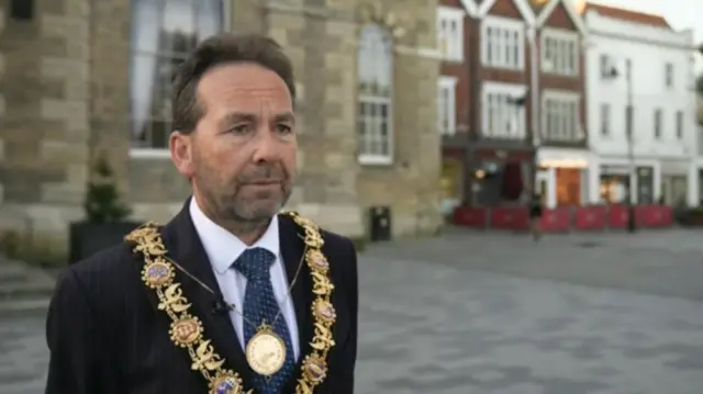 The Mayor of Salisbury Sven Hocking