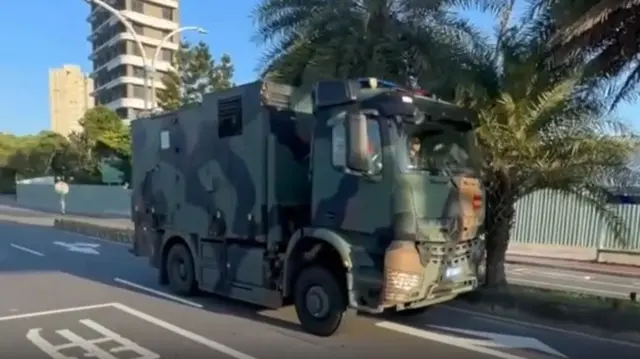 A military vehicle in Taiwan