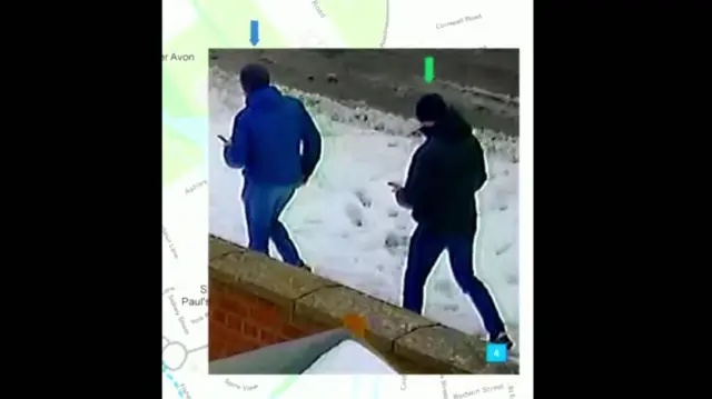 CCTV image of two of the suspects