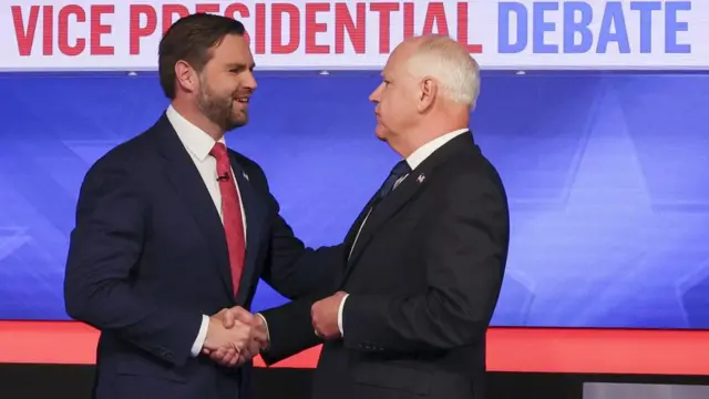 JD Vance and Tim Walz