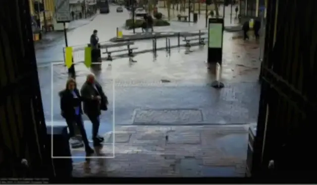 CCTV footage showing Yulia and Sergei Skripal walking in Salisbury