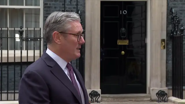 Starmer on BBC Breakfast outside Downing Street