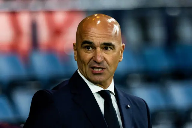 Portugal boss Roberto Martinez at Hampden