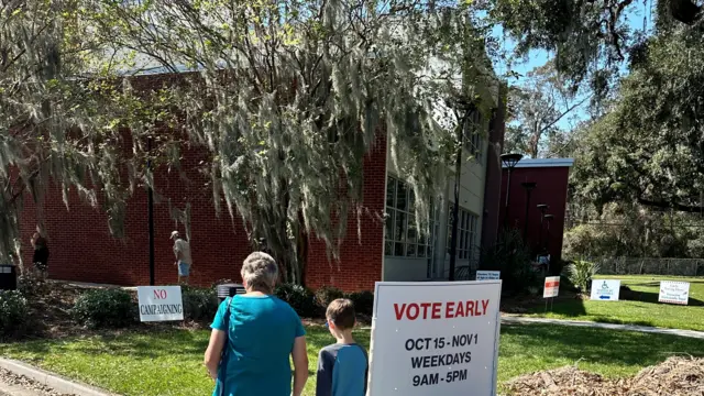 Voters cast their ballots early in Georgia