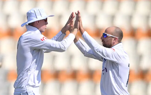 Jack Leach and Zak Crawley