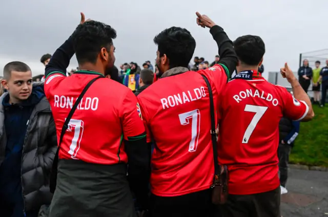 Portugal fans at Hampden