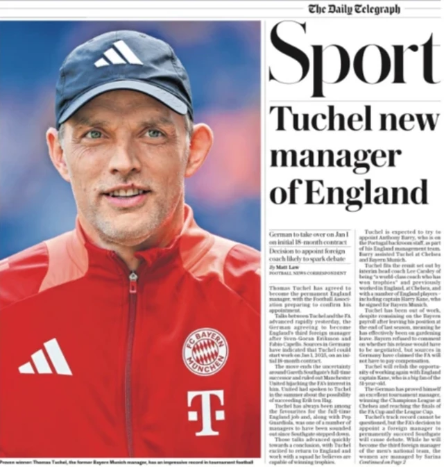 Telegraph back page 16 october