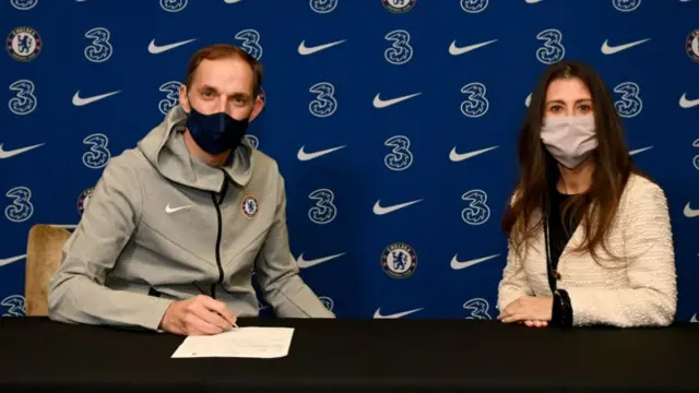 Thomas Tuchel and Marina Granovskaia