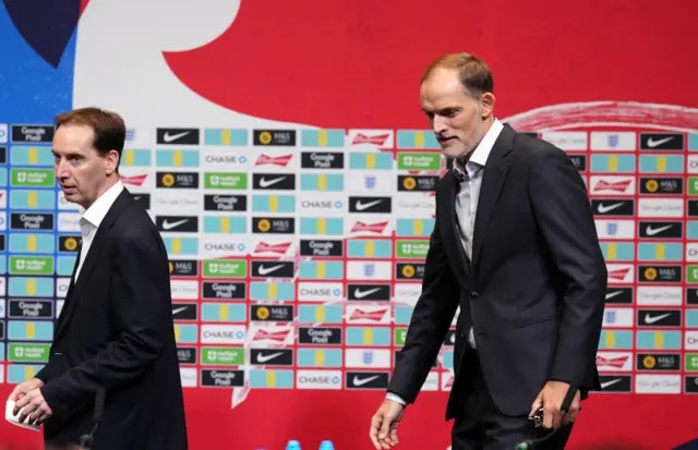 FA Chief Executive Mark Bullingham and new England manager Thomas Tuchel