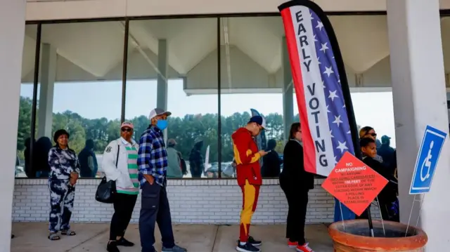 Voters lining up in Georgia