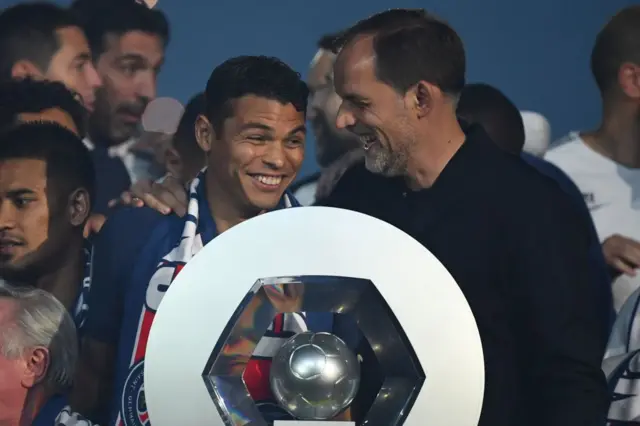 Thiago Silva and Thomas Tuchel