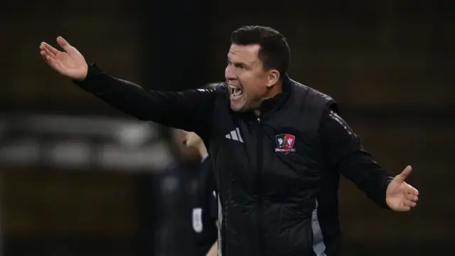 Exeter City manager Gary Caldwell