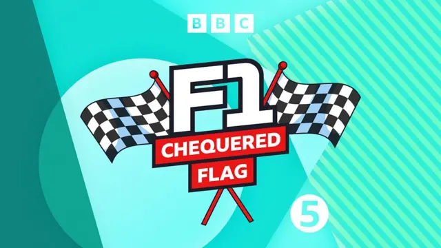 BBC chequered flag podcast logo