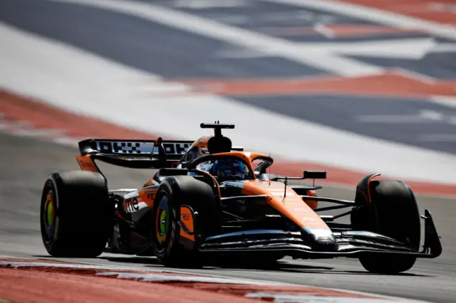 Oscar Piastri on track in the McLaren